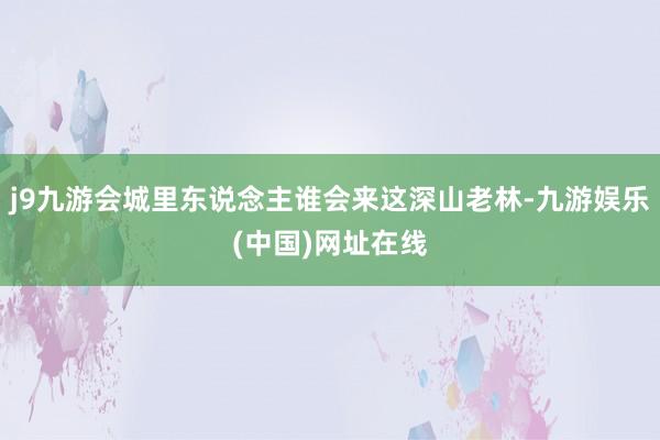 j9九游会城里东说念主谁会来这深山老林-九游娱乐(中国)网址在线