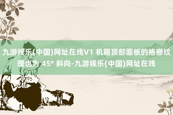 九游娱乐(中国)网址在线V1 机箱顶部面板的格栅纹理也为 45° 斜向-九游娱乐(中国)网址在线